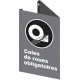 Affiche CSA «Cales de roues obligatoires» de langue française: langues, formats & matériaux variés + options