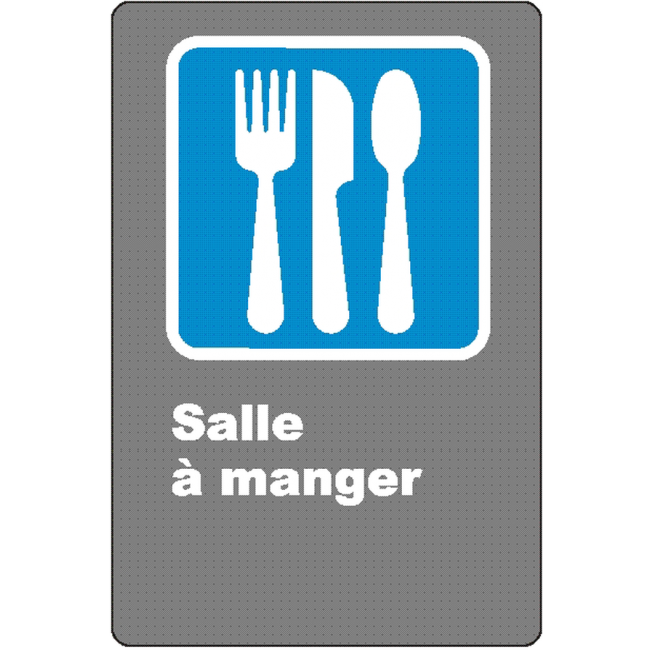 French CSA "Cafeteria" sign in various sizes, shapes, materials & languages + optional features