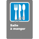 Affiche CSA « Salle à manger» de langue française: formats variés, matériaux divers, d’autres langues & options