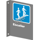 Affiche CSA « Escalier» de langue française: formats variés, matériaux divers, d’autres langues & options
