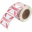 Label "FRAGILE" 4 in x 4 in, roll 500. Allows you to pay attention to the package during shipping. 