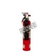 Portable fire extinguisher with powder, 2.5 lbs type ABC, ULC 1A-10BC, with vehicle hook.