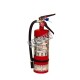 Portable fire extinguisher with powder, 5 lbs, type ABC, ULC 3A-10BC, with wall hook.