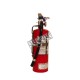 Portable fire extinguisher with powder, 5 lbs, type ABC, ULC 3A-40BC, with vehicle hook.