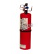 Portable fire extinguisher with powder, 10 lbs type ABC, ULC 6A 80 BC, with wall hook.