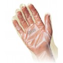 Loose fitting ambidextrous polyethylene glove. One-size only: X-large. Sold by the pack. 100 gloves/pack.