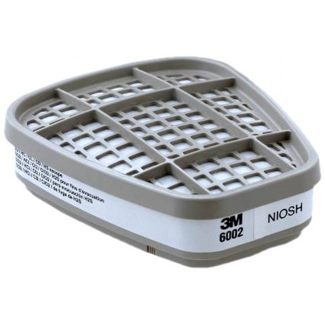 3M NIOSH approved acid gases cartridge for 3M half & full facepiece respirators series 6000, 7500 & FF-400.