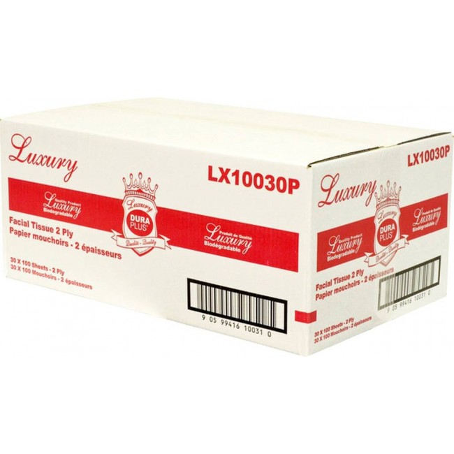 Kleenex, 100 kleenex of 2 ply, 30 box per box.
