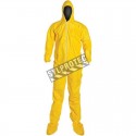 TYCHEM 2000 disposable yellow coverall with hood and boot covers, sold individually