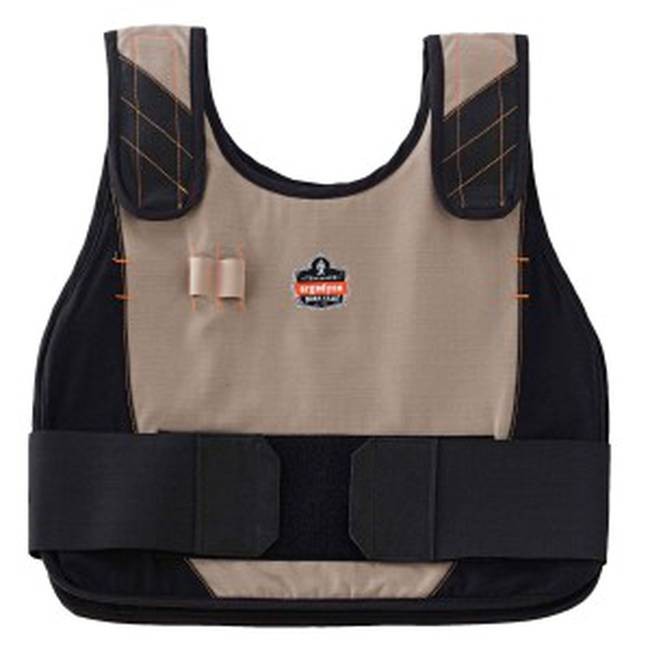 Vest change of state, for environments with intense heat.