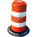 Baril (cône) pour canalisation de trafic.