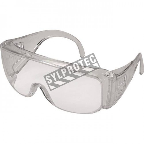 Lunettes de protection ZENITH, monture et lentilles claires avec protection contre UV, approuvées CSA.