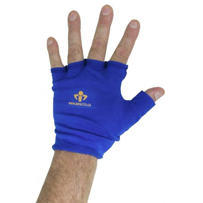 Gants anti-impact d’Impacto sans doigts, utilisé comme doublure.