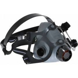 North 5500 series elastomeric half mask respirator, NIOSH certified, compatible with North N series filters & cartridges.
