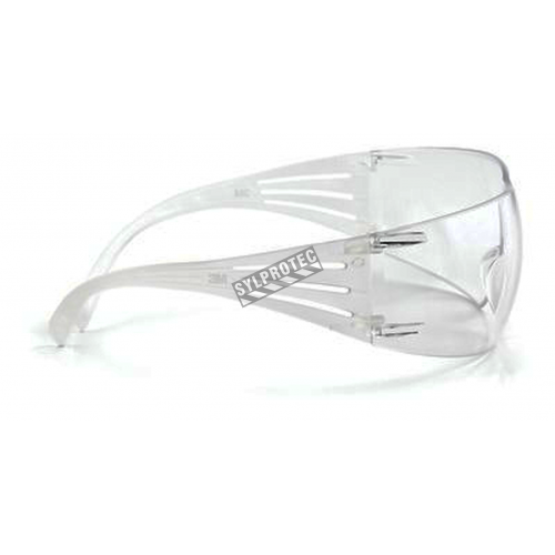 Lunette de sécurité SecureFit pour protection oculaire de 3M. Lentille claire antibuée pour protection contre les éblouissements