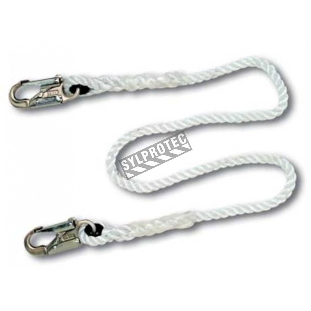restraint rope for positioning with 2 carabiners. 5/8 in.