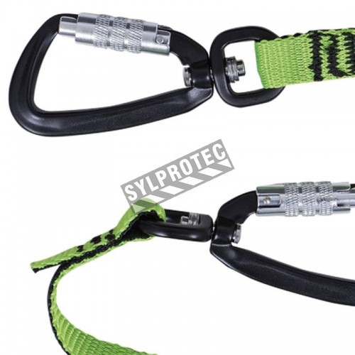 Peakworks harness tool attachment strap with locking carabiners