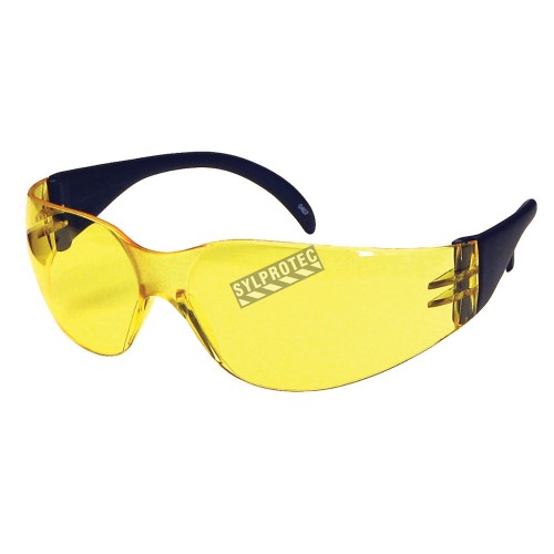 Cee Tec protective eyewear, yellow polycarbonate lenses. Meets CSA for impact protection.