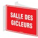 French emergency "Sprinkler room" sign in various sizes, shapes, materials & languages + optional features