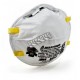 Masque de protection respiratoire 3M. Certifié N95. Efficace contre les particules solides et liquides sans huile. Modèle 8210.