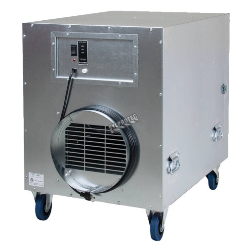 HEPA-AIRE deluxe portable air scrubber with airflow of 1300 or 2000 cfm. Ideal for asbestos abatement & decontamination workzone