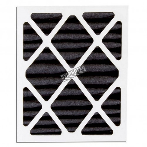 Second stage optional filter for organic vapours on HEPA-AIREair (SAH5) 18"X 24"X 2" filter for particles 3 to 10 µm