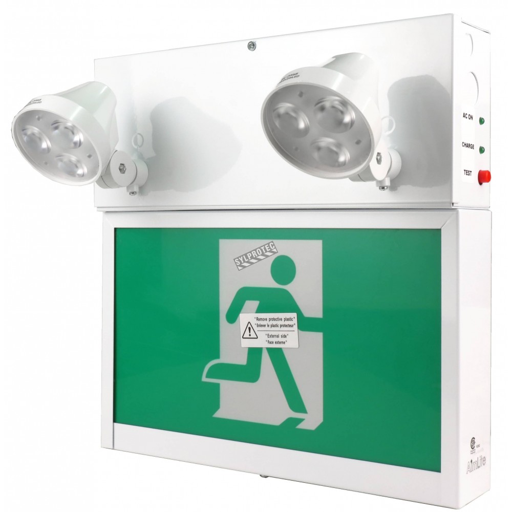 Lumières d'urgence à 2 têtes 6V 36W - Boutique du Centre extincteur SL,  éclairage d'urgence 