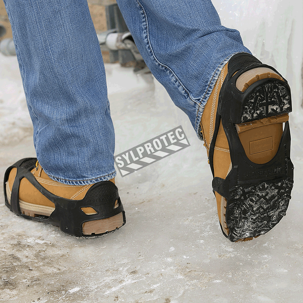 Bottes antidérapantes pour chaussures Crampons à neige pour pinces à ne~PL 