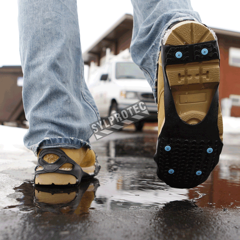 Crampons pour chaussures de randonnée, crampons à glace antidérapants