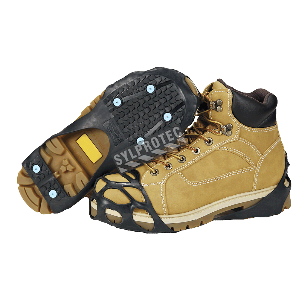 Due North® traction aids on ice and snow for most flat footwear.