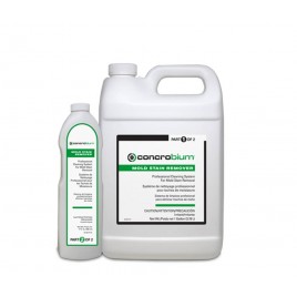 Concrobium® Mold Stain Remover™ two-step system with peracetic acid for mold stain removal. Kit of 2 containers.