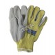 Action cut-resistant level A5 Kevlar knit side-split leather glove. Available size from S to XL Sold per pairs