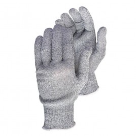 Cut-resistant A5 SureKnit® Dyneema®, Spandex & stainless steel knit touchscreen friendly glove. CFIA approved. Sold in pairs.