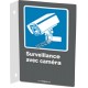 French CDN "Surveillance with camera" sign in various sizes, shapes, materials & languages + optional features