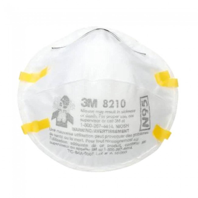 Masque respiratoire N95, de 3M. Efficace contre particules solides & liquides non huileuses.