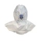 Cagoule blanche de série S par 3M pour système de protection respiratoire en milieu pharmaceutique. Arceau de tête réutilisable.