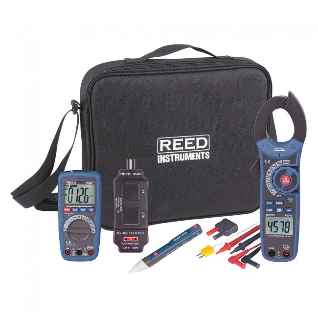 Multimeter Combo Kit with clamp meter, non-contact voltage detector and others