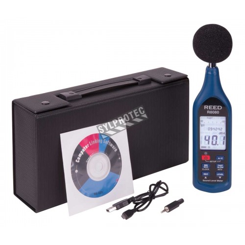 Sonomètre, trois gammes de 30 à 130 dB, type 1