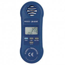 Thermo-hygromètre, mesure simultanément la température ambiante et de l’humidité relative.