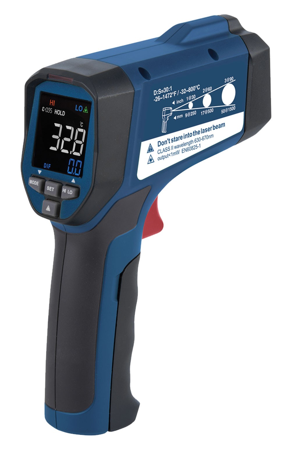 Thermomètre infrarouge RS-836 max. +1000°C, optique 20:1 ( Prix pour 1 )