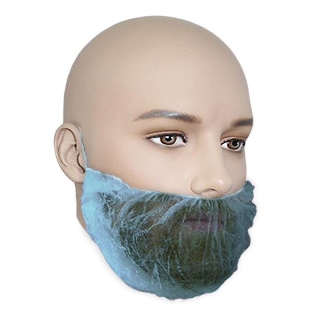 Blue beard net, 100 units.