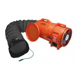 Allegro 12" explosion-proof axial blower kit with polyethylene shell and 25' (7.62 m) conductive duct