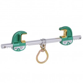 Lightweight, adjustable beam anchor I, H,& W from 3.5 in to 12 in (8,9 cm to 30 cm)