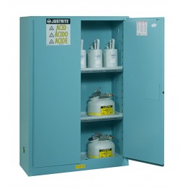 Armoire de 45 gallons US (171 L) pour acides et produits corrosifs , certifiée FM.
