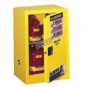 Wall-mounted flammable liquids storage cabinet, 12 US gallons (45 L), meets FM, NFPA and OSHA