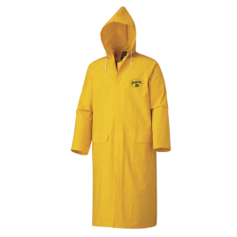 PVC yellow flame resistant rain coat - 48"
