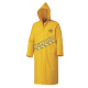 PVC yellow flame resistant rain coat - 48"