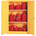 Safety cabinet for storage of flammable liquids. Capacity 30 U.S. gallons (114 L).