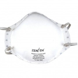 Zenith N95 particulate respirator for protection from solids & non-oil based liquids particles