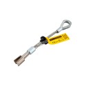 Reusable concrete anchorage connector for fall protection. This stainless steel anchorage connector supports 400 lb